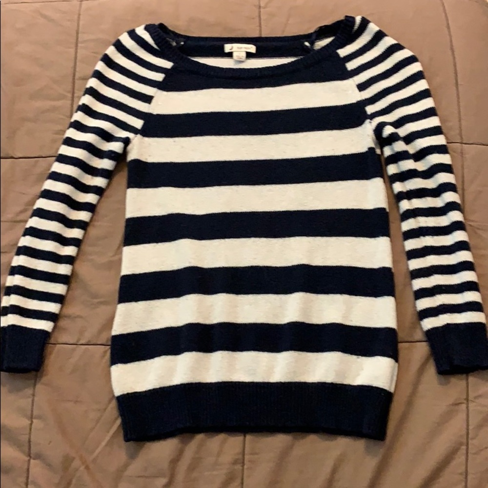 black and white sweater